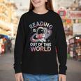 Reading Is Out Of This World Space Book Lover Youth Long Sleeve Tee