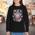 ReadsALOTL Cute Axolotl Book Lover Youth Long Sleeve Tee