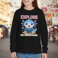 Readsolotl Kawaii Axolotl Book Lover Reading Youth Long Sleeve Tee Readsolotl Kawaii Axolotl Book Lover Reading Youth Long Sleeve Tee