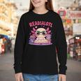 Readsolotl Pink Kawaii Axolotl Book Lover Reading Youth Long Sleeve Tee Readsolotl Pink Kawaii Axolotl Book Lover Reading Youth Long Sleeve Tee