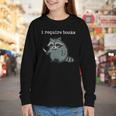 i Require Books Raccoon Youth Long Sleeve Tee