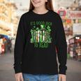 Retro Book Lucky Reading Teacher St Patrick's Day -Adults Small Cotton Blend Polyester Blend Short Sleeve Youth Long Sleeve Tee