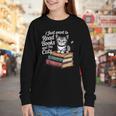 Retro I Just Want To Read Books And Pet Cats Cat For Men Women Kids Youth Long Sleeve Tee Retro I Just Want To Read Books And Pet Cats Cat For Men Women Kids Youth Long Sleeve Tee