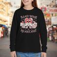 Retro Read Your Heart Out Valentine’s Day Teacher Book Lover Youth Long Sleeve Tee