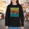 Retro Never Underestimate The Power Of a Boy With a Book Youth Long Sleeve Tee