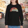 Retro Vintage Wildflowers Book Shirt Book Lover Youth Long Sleeve Tee