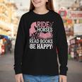 Ride Horses Read Books Be Happy Youth Long Sleeve Tee Ride Horses Read Books Be Happy Youth Long Sleeve Tee
