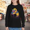 Rubber Duck Rubber Duckie Reading Book Rubber Duckling Youth Long Sleeve Tee Rubber Duck Rubber Duckie Reading Book Rubber Duckling Youth Long Sleeve Tee