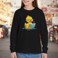 Rubber Duck Reading Book Reader Books Rubber Duckie Youth Long Sleeve Tee Rubber Duck Reading Book Reader Books Rubber Duckie Youth Long Sleeve Tee