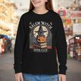 Salem Witch Book Club All Witches Welcome Halloween Reading Youth Long Sleeve Tee