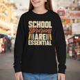 School Librarians Are Essential Library Book Lover Librarian Youth Long Sleeve Tee