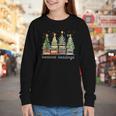 Seasons Readings All Booked For Christmas Book Reading Lover Youth Long Sleeve Tee