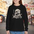 Skull Books Flowers Goth Reader Grunge Dark Alt Aesthetic Youth Long Sleeve Tee Skull Books Flowers Goth Reader Grunge Dark Alt Aesthetic Youth Long Sleeve Tee
