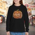 Smart Book Pumpkin Retro Fall Teacher Reading Halloween Youth Long Sleeve Tee Smart Book Pumpkin Retro Fall Teacher Reading Halloween Youth Long Sleeve Tee