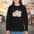 Smells Like Cowboy Romance Book Lover Youth Long Sleeve Tee