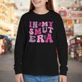 In My Smut Era Groovy Smut Book Reading Spicy Book Romance Youth Long Sleeve Tee