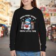Snow Many Books Snow Little Time Snowman Reading Book Youth Long Sleeve Tee Snow Many Books Snow Little Time Snowman Reading Book Youth Long Sleeve Tee