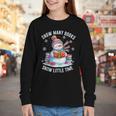 Snowman Reading Snow Many Books Snow Little Time Winter Youth Long Sleeve Tee