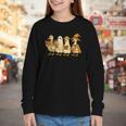 Spooky Halloween Book Lover Halloween Reading Goose Youth Long Sleeve Tee