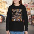 Spooky Halloween Bookshelf Bookcase Read More Books Youth Long Sleeve Tee Spooky Halloween Bookshelf Bookcase Read More Books Youth Long Sleeve Tee