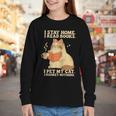 I Stay Home I Read Books I Pet My Cat I Regret Nothing Women Youth Long Sleeve Tee I Stay Home I Read Books I Pet My Cat I Regret Nothing Women Youth Long Sleeve Tee