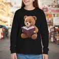 Teddy Bear Reading a Book Youth Long Sleeve Tee Teddy Bear Reading a Book Youth Long Sleeve Tee