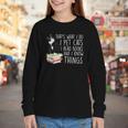 That's What I Do I Pet Cat I Read Books Tuxedo Cat Bookworm Youth Long Sleeve Tee That's What I Do I Pet Cat I Read Books Tuxedo Cat Bookworm Youth Long Sleeve Tee