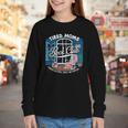 Tired Moms Book Club Coffee Chaos And Chapters Graphic Youth Long Sleeve Tee