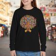 History Month Afro Women Girls Book Lover Librarian Youth Long Sleeve Tee