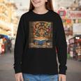 History Month Black Afro Girl Women Book Lovers Flower Youth Long Sleeve Tee