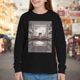 Totally Weird Tees Cat Library Book Reading Literary Youth Long Sleeve Tee