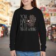 Trigger Warning Dark Romance Reader Smut Spicy Book Merch Youth Long Sleeve Tee Trigger Warning Dark Romance Reader Smut Spicy Book Merch Youth Long Sleeve Tee