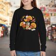 Turkey Reading Books Fall Thanksgiving Teacher Librarian Youth Long Sleeve Tee Turkey Reading Books Fall Thanksgiving Teacher Librarian Youth Long Sleeve Tee
