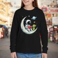 UFO Alien Astronaut Reading Book In Space Youth Long Sleeve Tee