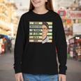 Never Underestimate Girl Read Book Reading Librarian Women Youth Long Sleeve Tee