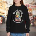 Unearth a Story Summer Reading 2026 Book Lover Dino Fun Youth Long Sleeve Tee