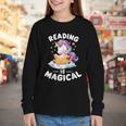 Unicorn Teacher Reading Is Magical Book Youth Long Sleeve Tee Unicorn Teacher Reading Is Magical Book Youth Long Sleeve Tee