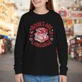 Valentine Book Lover Books Are My Love Language Women Girl Youth Long Sleeve Tee