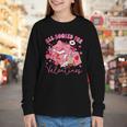 Valentine All Booked Book Coffee Coquette Bow Girl Women Youth Long Sleeve Tee Valentine All Booked Book Coffee Coquette Bow Girl Women Youth Long Sleeve Tee