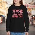Valentine Day Book Read Your Heart Out Lovers Teacher Kids Youth Long Sleeve Tee Valentine Day Book Read Your Heart Out Lovers Teacher Kids Youth Long Sleeve Tee