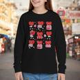 Valentines Day Librarian Heart Reading Book Women Men Kids Youth Long Sleeve Tee