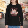 Vintage All Booked For Valentines Book Lovers Teacher Kids Youth Long Sleeve Tee