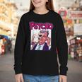 Vintage Movie Horror Poster Comic Book Graphic Film Night Youth Long Sleeve Tee
