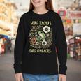 Weird Teachers Build Character Frog Reading Book Librarian Youth Long Sleeve Tee