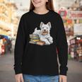 West Highland Terrier Books Dog Breed Westie For Men Women Kids Youth Long Sleeve Tee