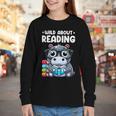 Wild About Reading Book Lover Hippo Youth Long Sleeve Tee