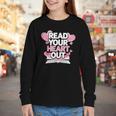 Women Read Your Heart Out Valentine's Day Teacher Book Youth Long Sleeve Tee Women Read Your Heart Out Valentine's Day Teacher Book Youth Long Sleeve Tee