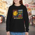Women's Girls Softball Play Like A Girl Comic Book Pop Art Youth Long Sleeve Tee Women's Girls Softball Play Like A Girl Comic Book Pop Art Youth Long Sleeve Tee