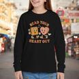 Women's Read Your Heart Out Teacher Valentines Reading Book Love Youth Long Sleeve Tee Women's Read Your Heart Out Teacher Valentines Reading Book Love Youth Long Sleeve Tee