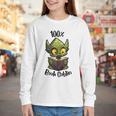 100 Book Goblin Cute Book Reader And Library Lover Youth Long Sleeve Tee